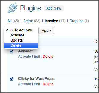 Bulk Delete WordPress Plugins