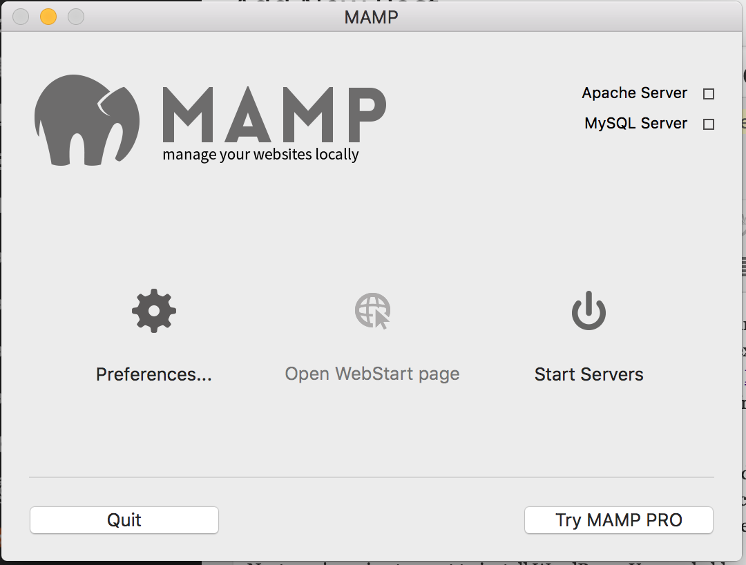 install mamp install mamp